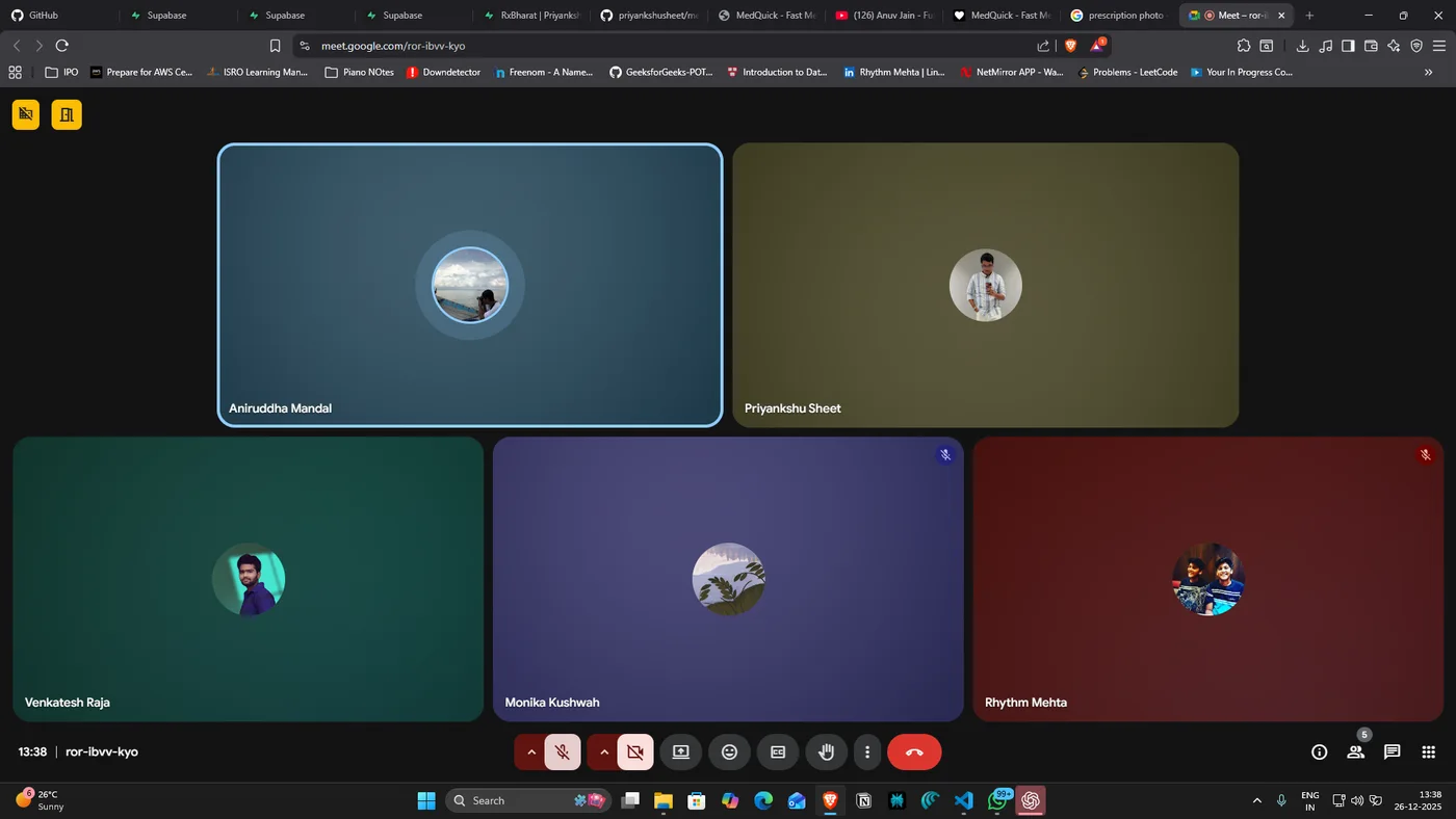 Remote team meeting at Healtether Healthcare